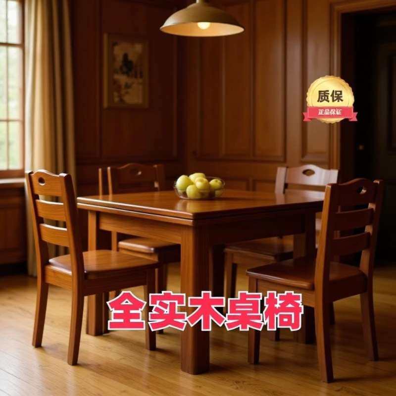 全实木餐桌椅组合正方形餐桌家用现代简约小户型中式餐桌新款餐桌,3C数码配件,其它配件,淘宝优惠券,粉丝福利购,淘宝优惠卷