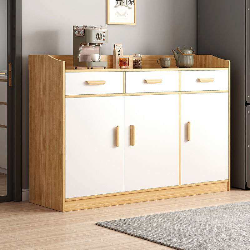 餐边柜靠墙一体厨房橱柜柜子储物柜客厅抽屉收纳置物柜实木色,3C数码配件,其它配件,淘宝优惠券,粉丝福利购,淘宝优惠卷