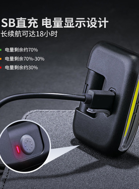 纳丽德UT10UT11泛光帽灯肩灯头灯可充电汽修钓鱼帽夹灯头戴式夜钓