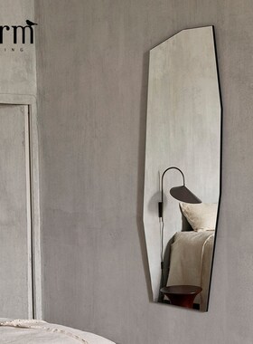 丹麦Ferm Living异形落地镜子全身穿衣镜家用浴室玄关装饰挂镜