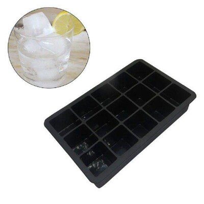 2 PCs Oven Safe Molds Silicone Ice Cube Box Party Use Trays
