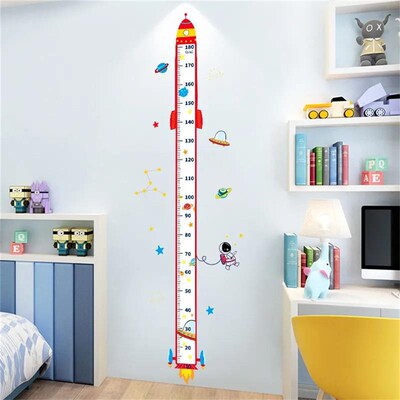Jungle Baby Height Ruler Cartoon Height Sticker Kid Room Bed