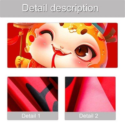 5 Pieces New Year 2025 Banners Colorful Traditional Spring