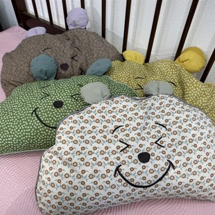 【20新款】儿童枕头荞麦枕全棉 笑脸熊颈椎荞麦枕