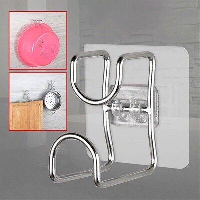 Punch-Free Sticky Hook Bathroom Kitchen Traceless Washbasin