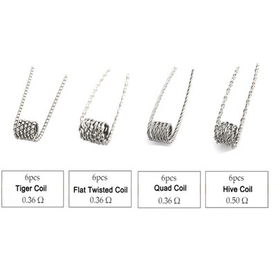 Organic Cotton Prebuilt Coil Kit Vape Cotton Twisted Alien C