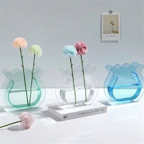 Creative Clear Acrylic Flower Vase Ornaments INS Fish Tank