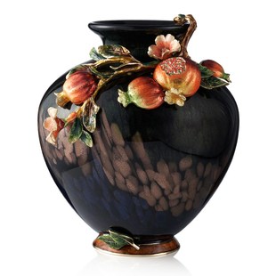 罗比罗丹珐琅彩工艺花瓶玄关家居饰品家居软装饰品