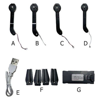 1/8pcs Arm with Motors Replacement Portable RC Drone