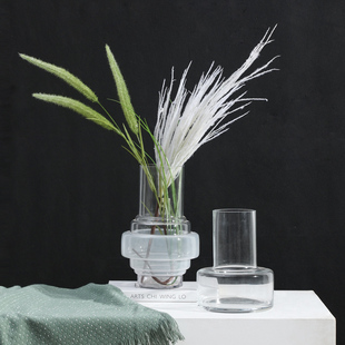 芦苇假花仿真花摆件客厅餐桌花瓶花艺插花装饰样板间售楼部软装