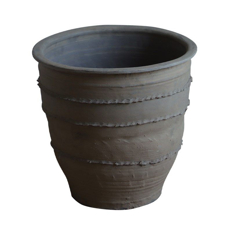 粗陶花盆大口径陶土盆民宿装饰盆透气陶缸复古种树大号花盆纯手工,家居饰品,花盆,淘宝优惠券,粉丝福利购,淘宝优惠卷