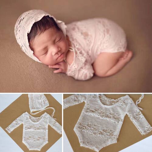Baby Romper Deep V Backless Newborn Photo Photograph Props L