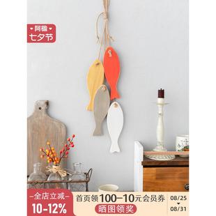 A迎入口餐厅厨房吉祥鱼挂件新年和春节客厅门冰箱电视背景墙装饰