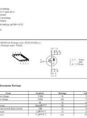 RJK03B7DPA 丝印 K03B7 K0353 K0393 DFN贴片MOS场效应管 测好