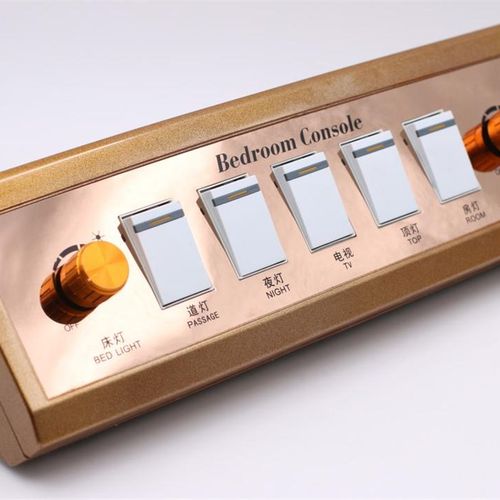 床头柜开关连体宾馆酒店明装控制调光面板家庭室内开关控制板