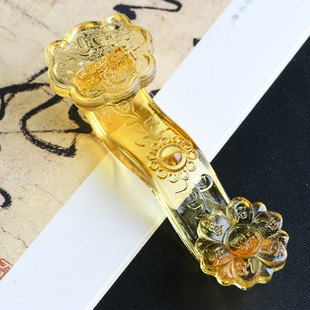 七彩琉璃水晶如意摆件招财开业礼品吉祥如意家居客厅小摆件装饰品