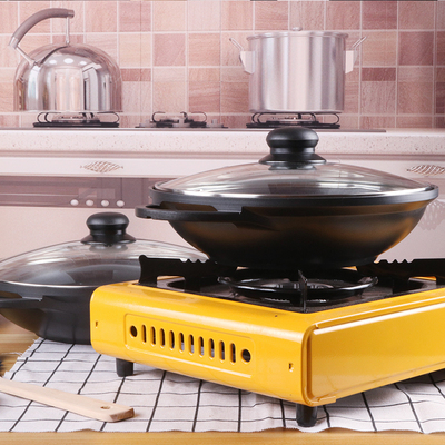 耳炒锅不粘锅铸铝汤锅韩式火锅醉鹅锅焖鸭锅鱼头锅电磁炉专用锅