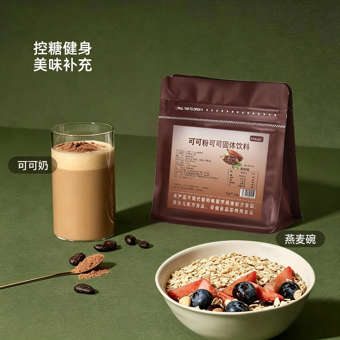 谷香园可可粉烘焙专用奶茶冲饮