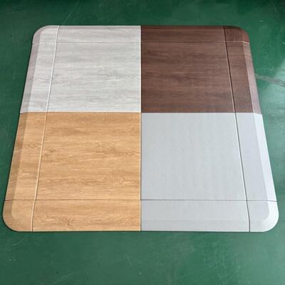 健身房橡胶地垫家无气味木纹减震隔音OOW瑜伽台厅地板用量区地力