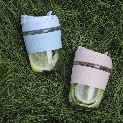 Double Drinking Cup, Large Capacity Internet Celebrity Glass