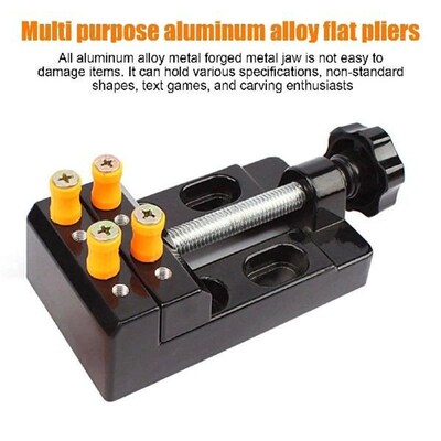 Adjustable Mini Table Vice: Flat Bench Clamp Drill Press