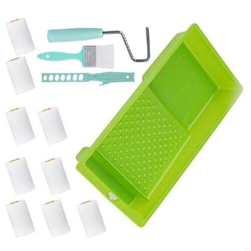 2Inch Sturdy Roller Brushes Set of 13 with Frame for Home