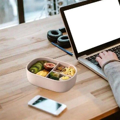Silicone Lunch Container Silicone Divided Lunch Container