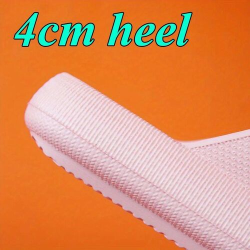 Thick Platform Cloud Slippers Women Fashion Buckle Soft