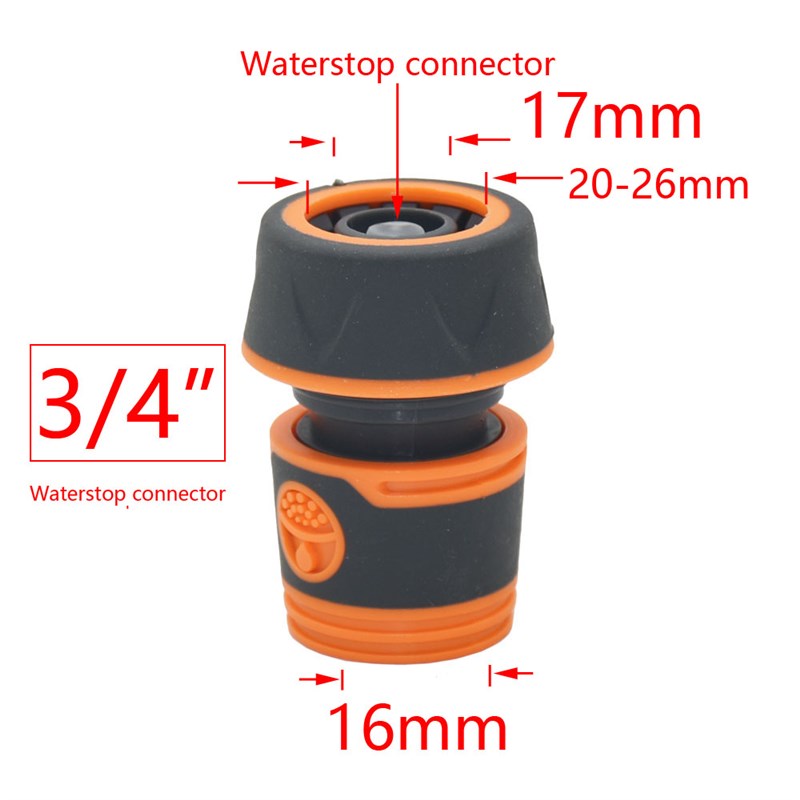 Garden Hose Quick Connector 1/2 3/4 1 Inch Pipe Coupler Stop图片