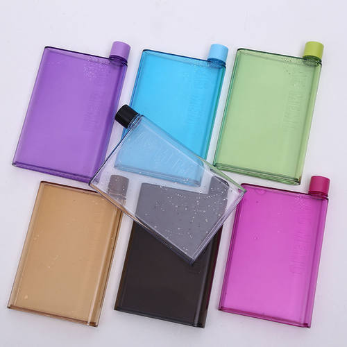 Cup Botlte Flat Water Bottle Bpa Free Clear Book水杯水壶