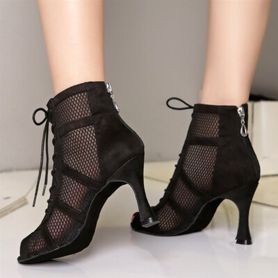 Latin Dance Shoes Women Girls Pole Ladies Dancing Shoes High
