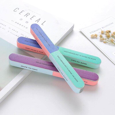 Creative Print Nano Nail File Buffing Strip, 6-Sided Polishi