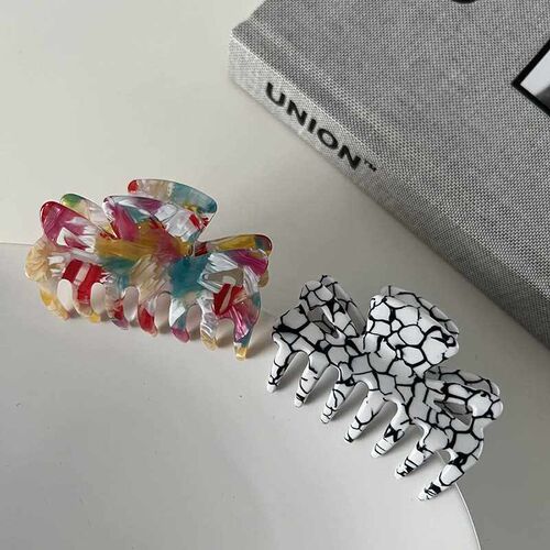 Magic Color tic Acid Bow Grab Clip Textured Niche All-match