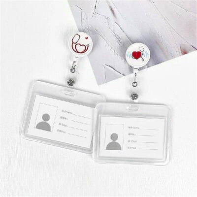 1PCS Cartoon Badge Reel Retractable ID Lanyard Name Tag