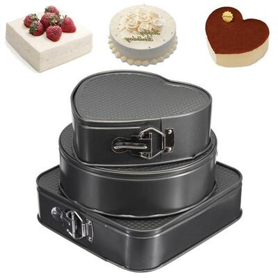Non-Stick Spring form Round Cake Tins Tray Cake Pan Bakeware