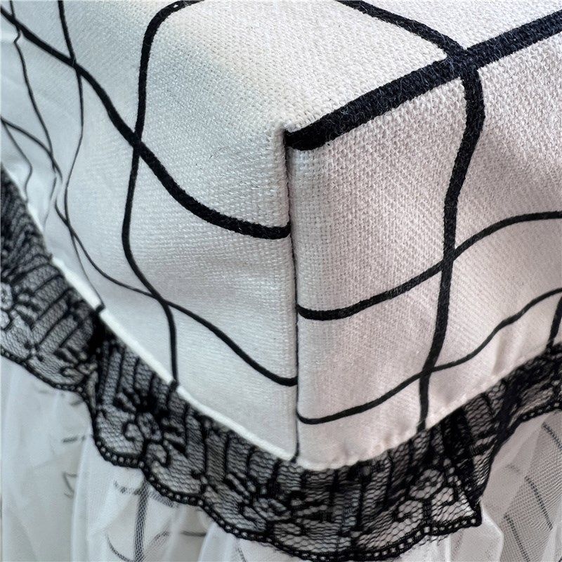 新款棉麻格子布艺茶几罩电视柜餐桌桌布长方形电烤炉麻将机罩