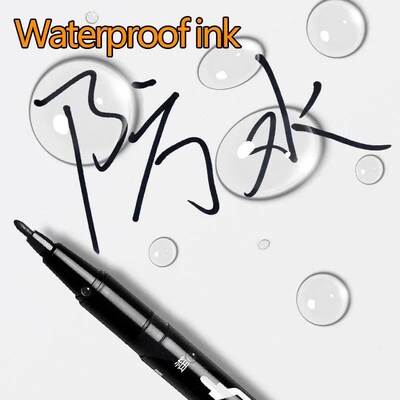10 PCS Permanent Markers Pens Manga Waterproof Double Sided