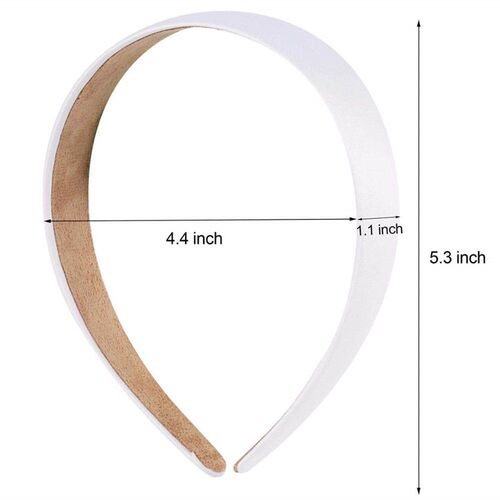 3cm Satin vered Headband Plain Hair Band Non-slip Ribbon Hai