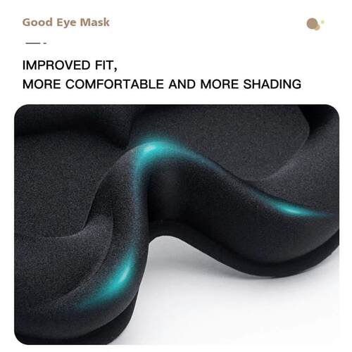 3D Sleep Mask Blindfold Sleeping Aid Eye Mask Soft Memory Fo