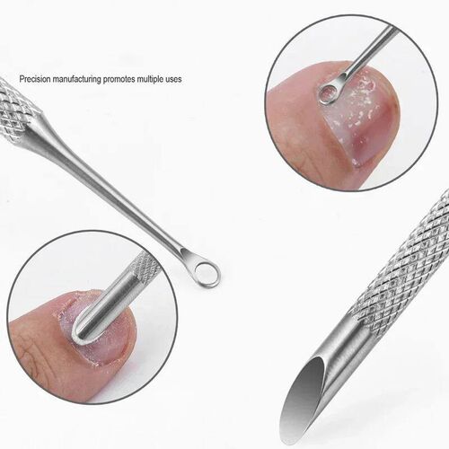 Nail Double-ended Use Circle Beveled Head Cuticle Pusher Rem