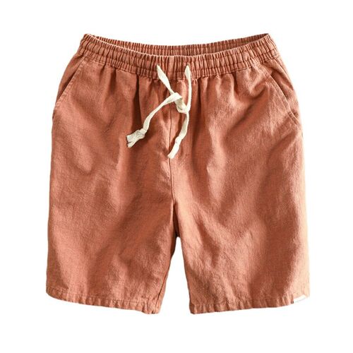 Shorts Beach Pants Linen Loose Casual Elastic Band Pants Jap