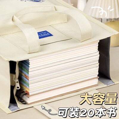 Carry-on canvas bag womens make-up bag students book bag