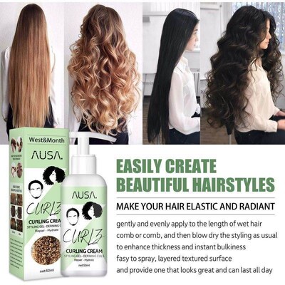 Curly Hair Cream Natural Hair Strands Products Booster Defin