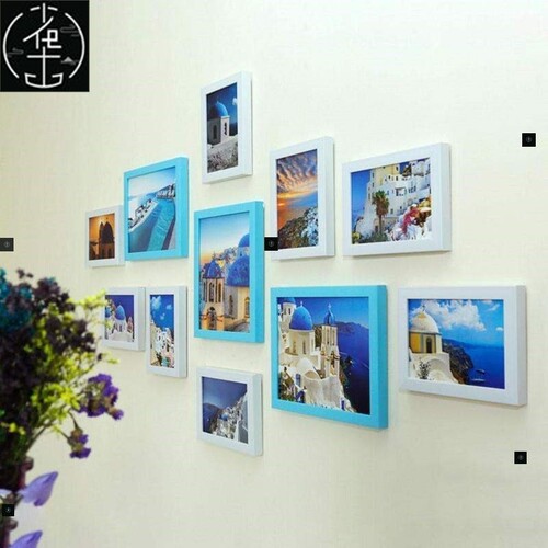 11pcs/Lot Wooden Multi Photo Frame Picture Frames Wall Hang