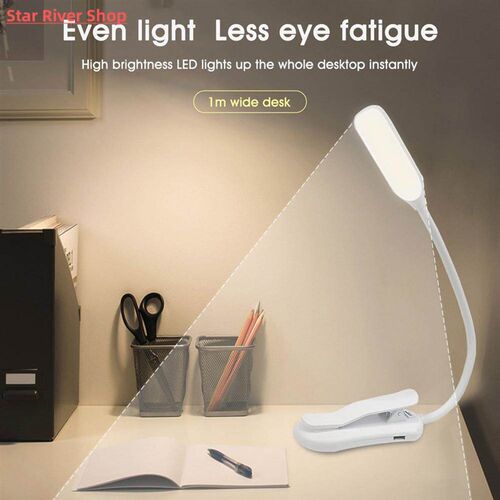 Rechargeable Book Light Mini 7 LED Reading Light 3-Level War