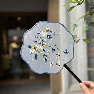 Ancient style Group fan Chinese style female fan Embroidery