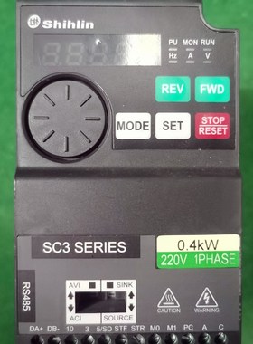 SC3-021-0.K 士林变频器0.KW单相  包好 实物图原装拆机