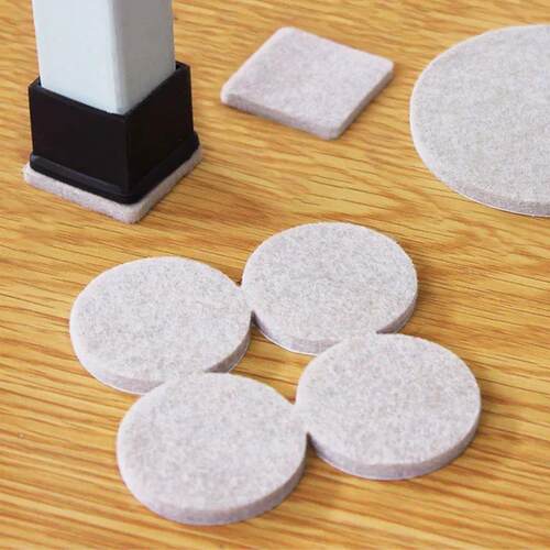20mm Felt Chair Leg Pads 5mm Thick Floor Scratch Protector M