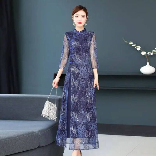 2023 chinese vintage dress improved cheongsam women traditio