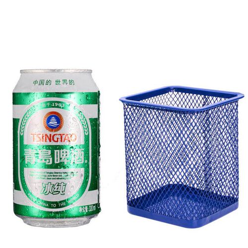 Colorful Metal Wire Pen Holder, Round/Square Mesh Pen Organi